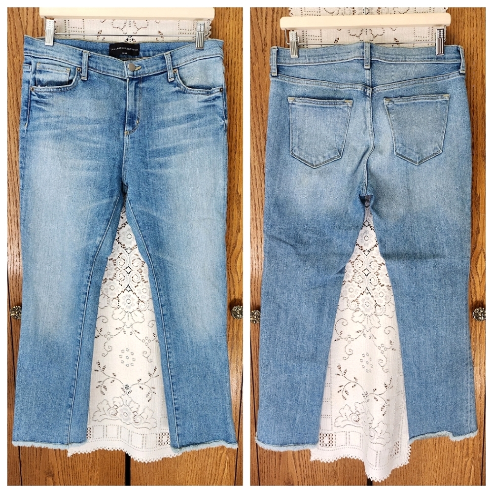Los Angeles Denim Co. Olivia Full Rise Frayed Ankle Jean